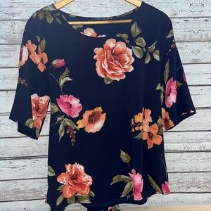WEST KEI JULIANNE TIE FRONT BLOUSE